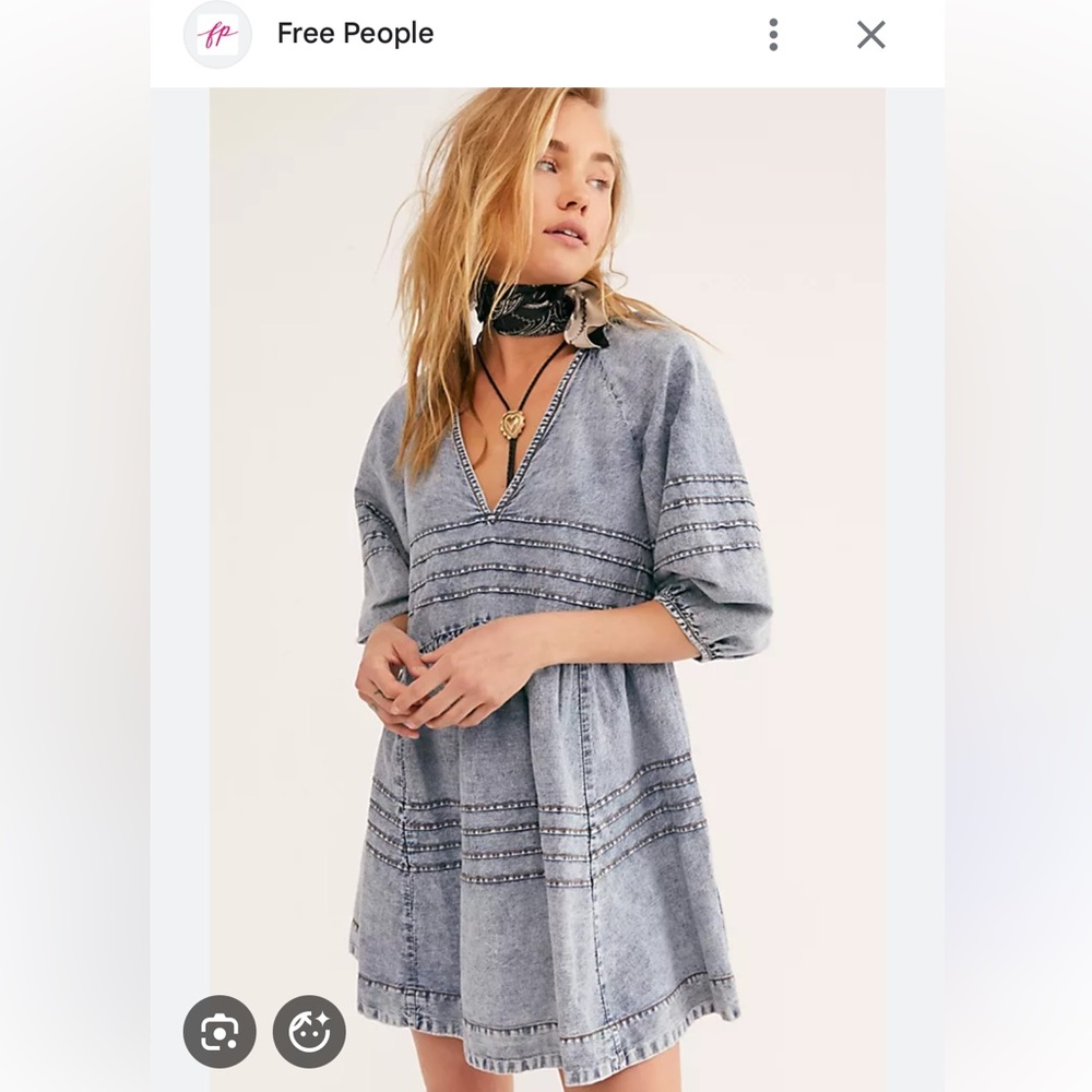 Free People denim mini dress